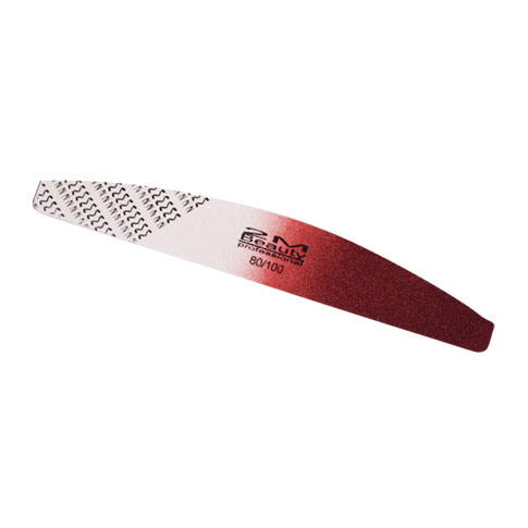 Feile - Halbmond Bordeau-Weiss