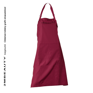 2M Beauty Schürze - Ciklamen mit Strass