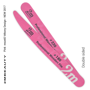 Holzfeile-Pink Design Schmal