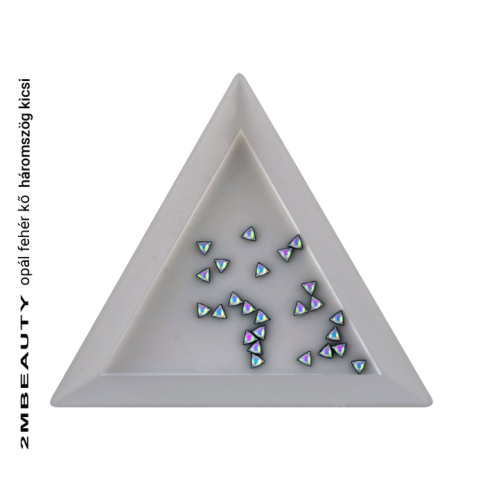 Strasssteine Opal Weiß -Dreieck