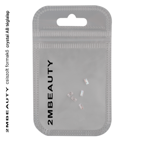 Rhinestone Strasssteine Crystal AB - Rechteck