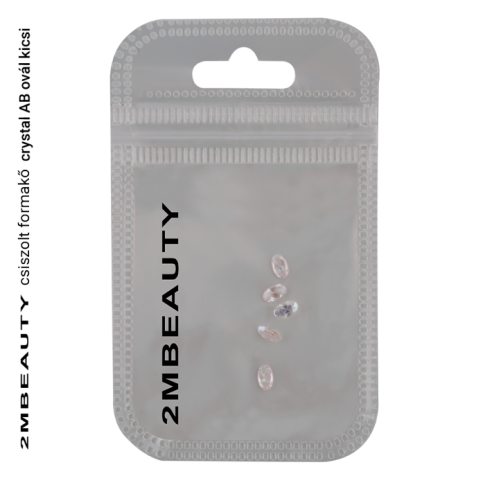 Rhinestone Strasssteine Crystal AB - Oval klein