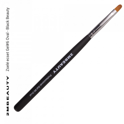 Synthetic Gel Pinsel Oval #6- Black Beauty 