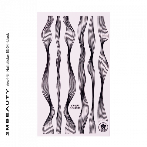 Nail Sticker -53-04 Black