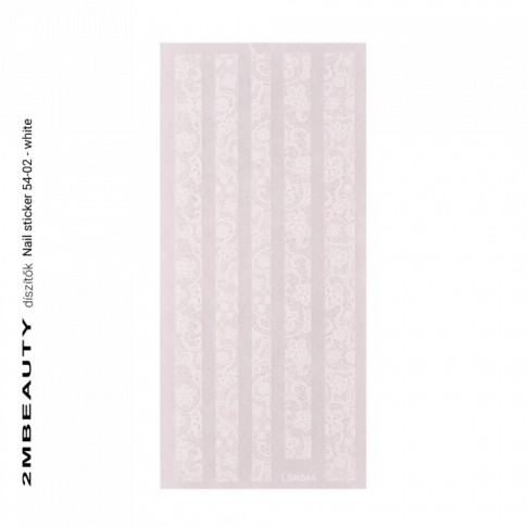 Nail Sticker -54-02 White