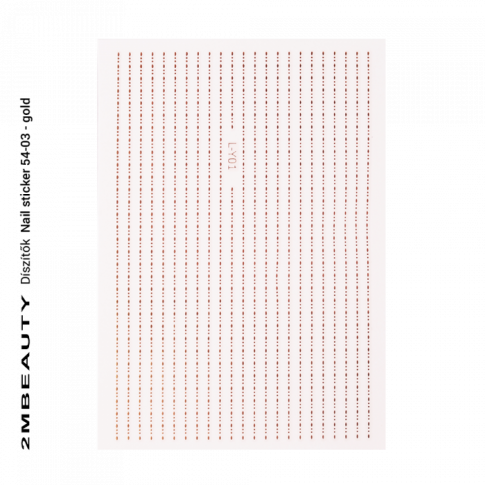 Nail Sticker -54-03 Gold