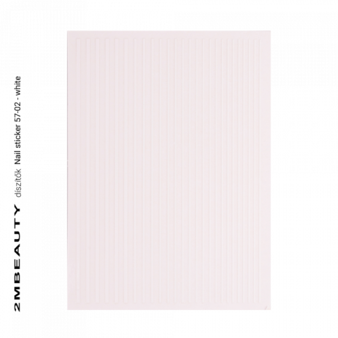 Nail Sticker -57-02 White