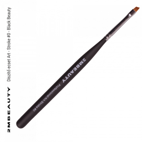 Black Beauty Nail Art Pinsel - Stroke #0