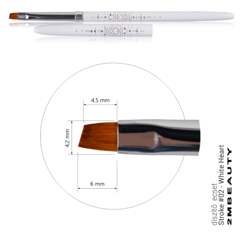 White Heart Pinsel- Stroke #2