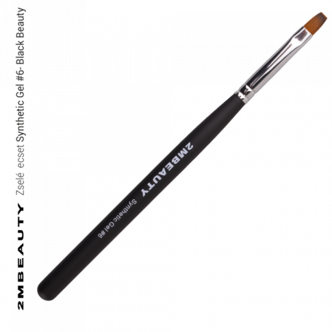 Black Beauty Synthetic Gel Pinsel #6
