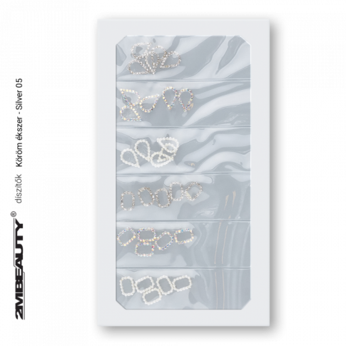 NailDekor -Rahmen mit Strass- Silver 5