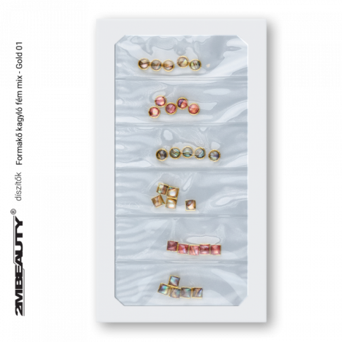 NailDekor -Metall Muscheln Mix- Gold 01