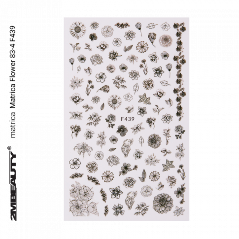 Nail Sticker Flower 83-4 F439